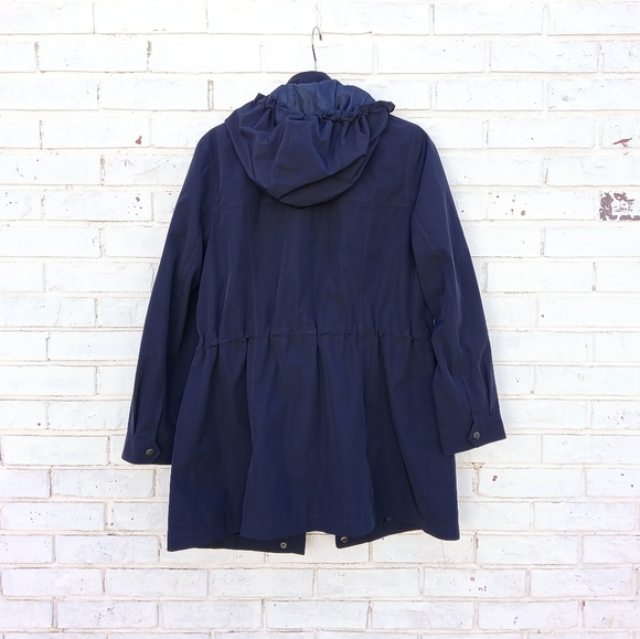 Talbots Anorek Jacket Wind Rain Navy - Picture 7 of 8